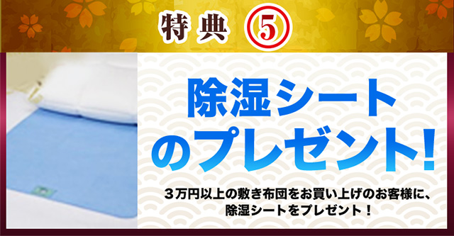 除湿シートのプレゼント!